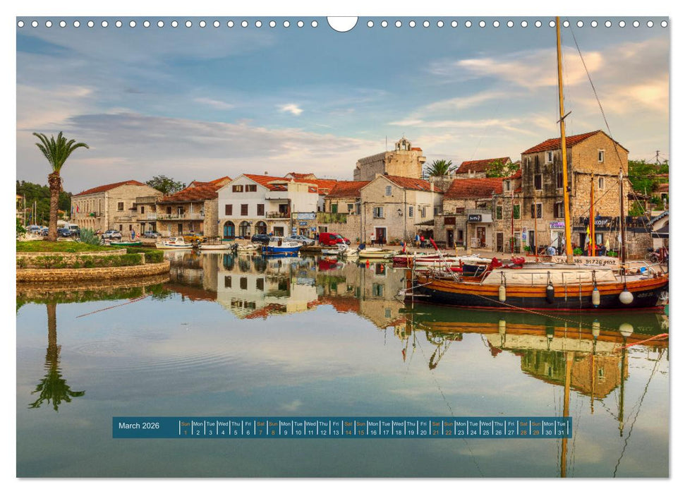 Hvar - Croatia The sunniest place on the Adriatic. (CALVENDO Monthly Calendar 2026)