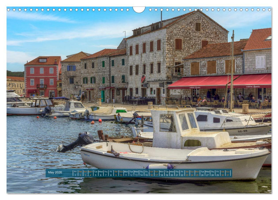 Hvar - Croatia The sunniest place on the Adriatic. (CALVENDO Monthly Calendar 2026)