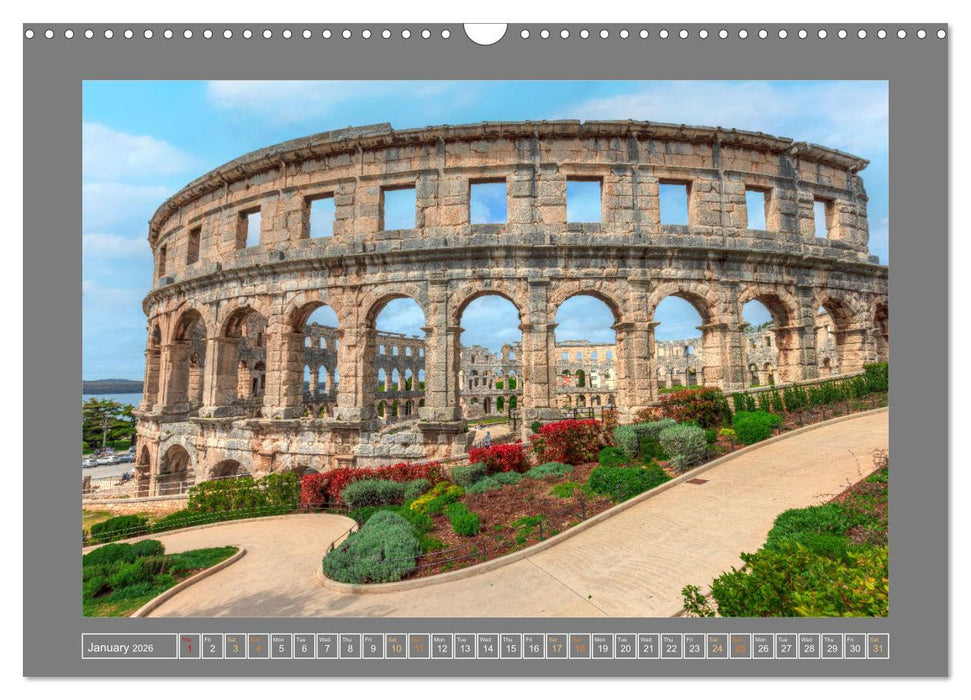 Croatia Dreamland on the Adriatic Sea (CALVENDO Monthly Calendar 2026)