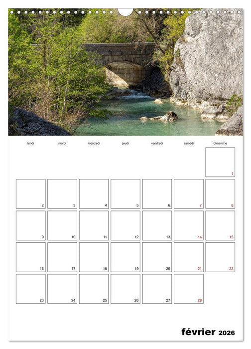 Le sud du Vercors, paysages (CALVENDO Calendrier mensuel 2026)