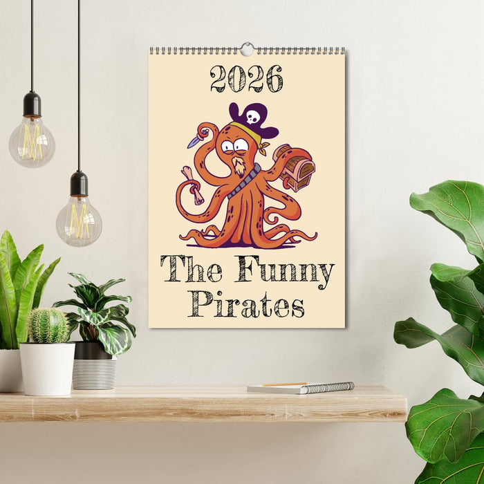 The Funny Pirates (CALVENDO Monthly Calendar 2026)
