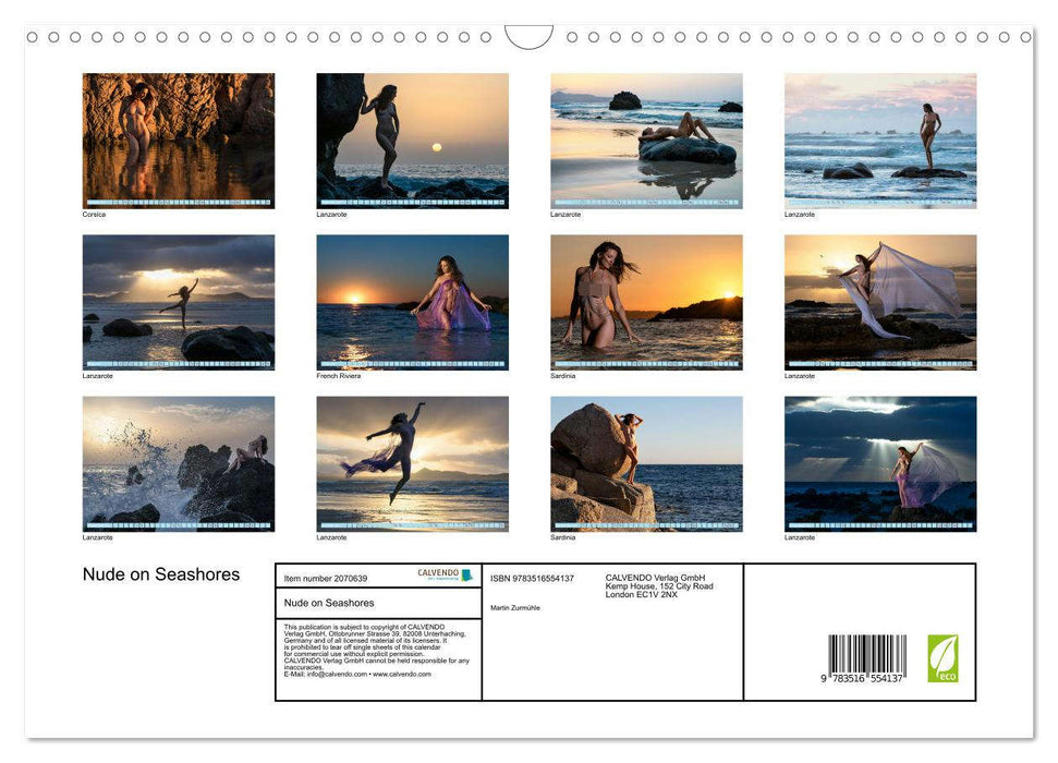 Nude on Seashores (CALVENDO Monthly Calendar 2026)