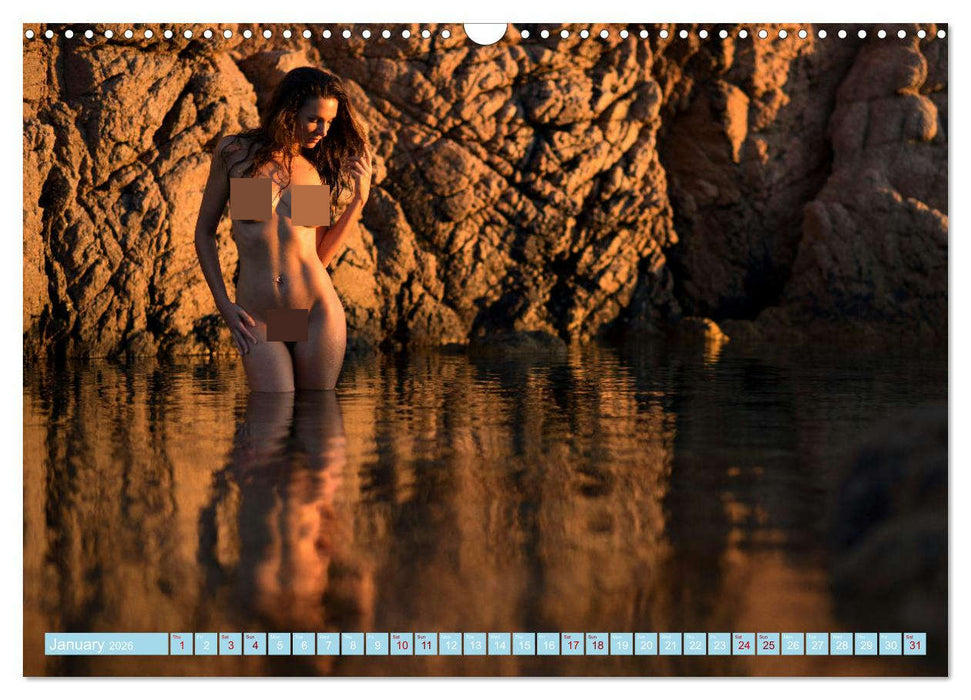Nude on Seashores (CALVENDO Monthly Calendar 2026)