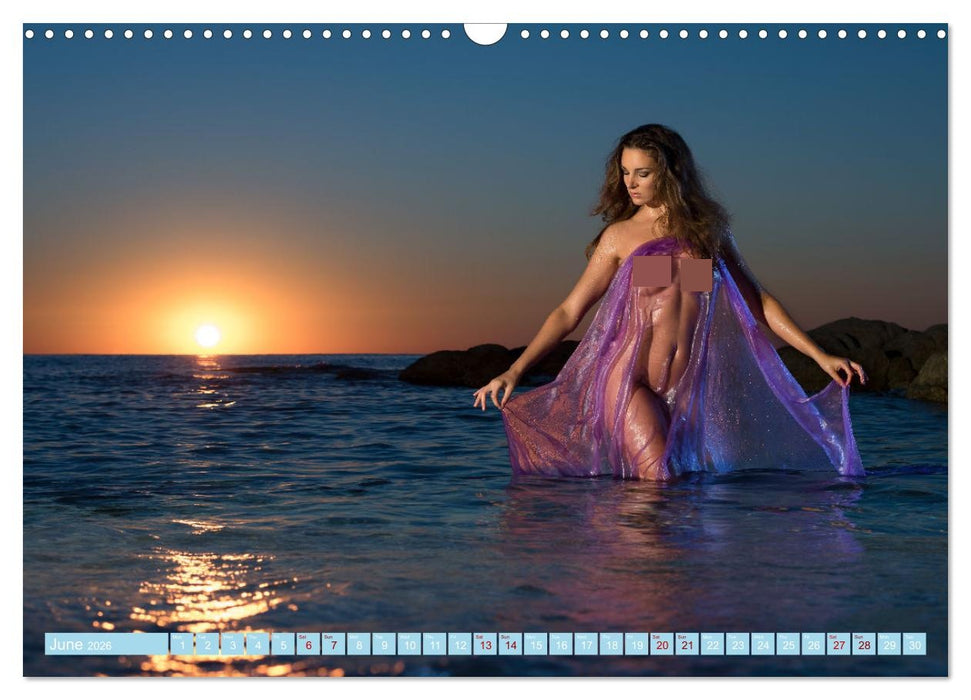 Nude on Seashores (CALVENDO Monthly Calendar 2026)