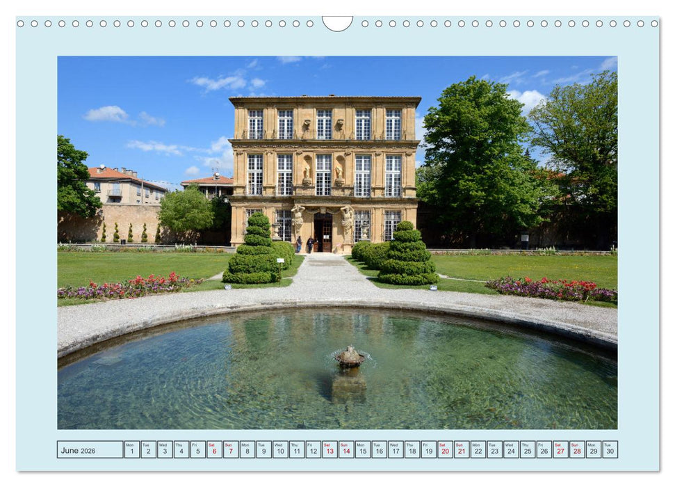 Fountains of Provence (CALVENDO Monthly Calendar 2026)