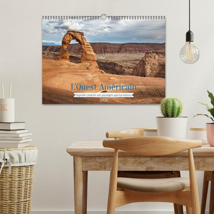 L'Ouest Américain - Superbe contrée aux paysages spectaculaires (CALVENDO Calendrier mensuel 2026)