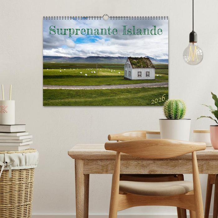Surprenante Islande (CALVENDO Calendrier mensuel 2026)