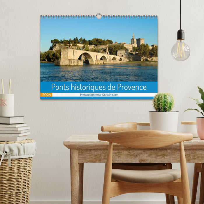 Ponts historiques de Provence (CALVENDO Calendrier mensuel 2026)