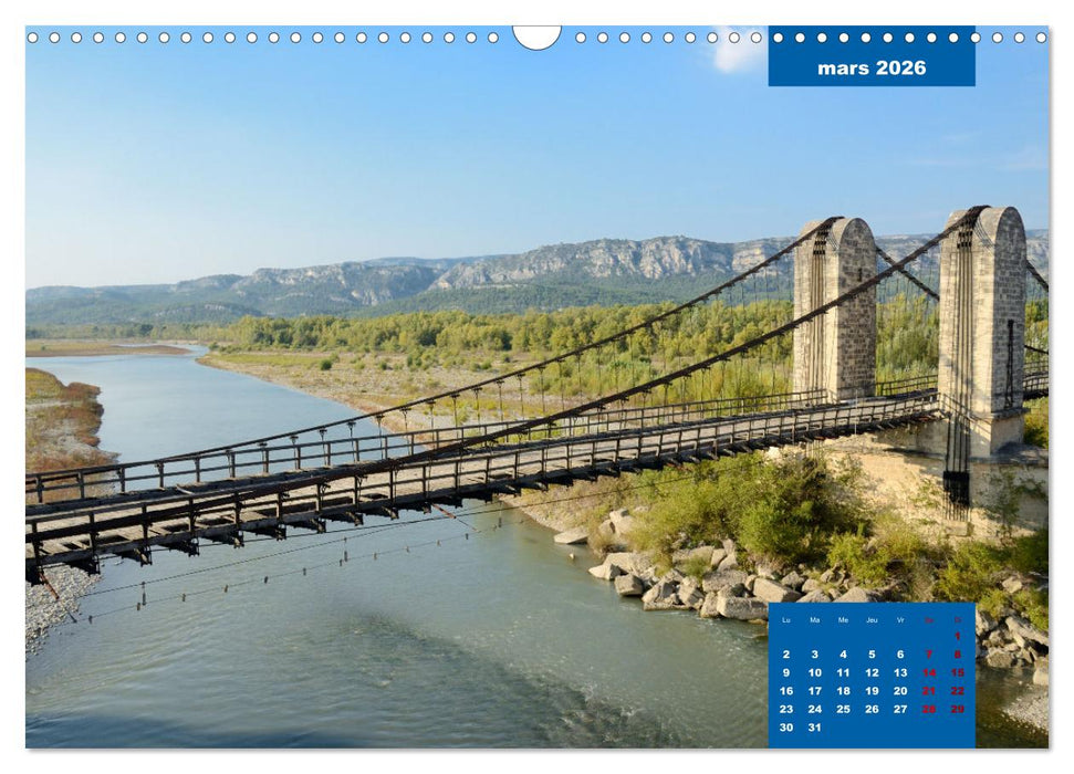 Ponts historiques de Provence (CALVENDO Calendrier mensuel 2026)