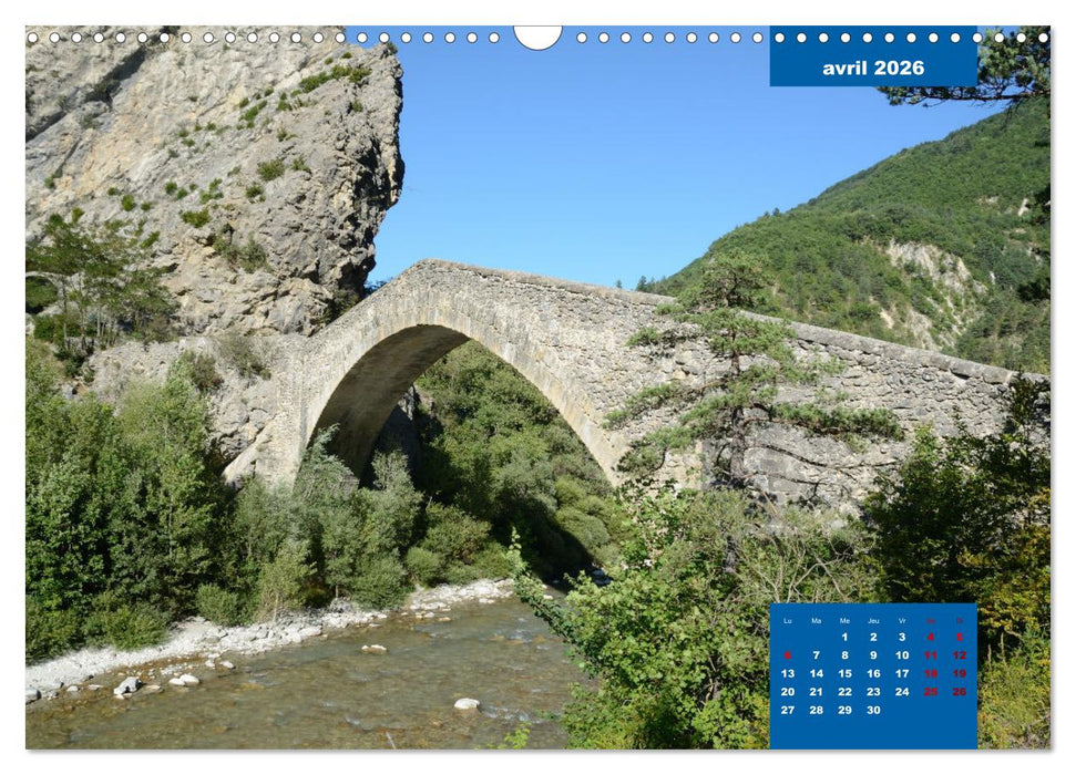 Ponts historiques de Provence (CALVENDO Calendrier mensuel 2026)