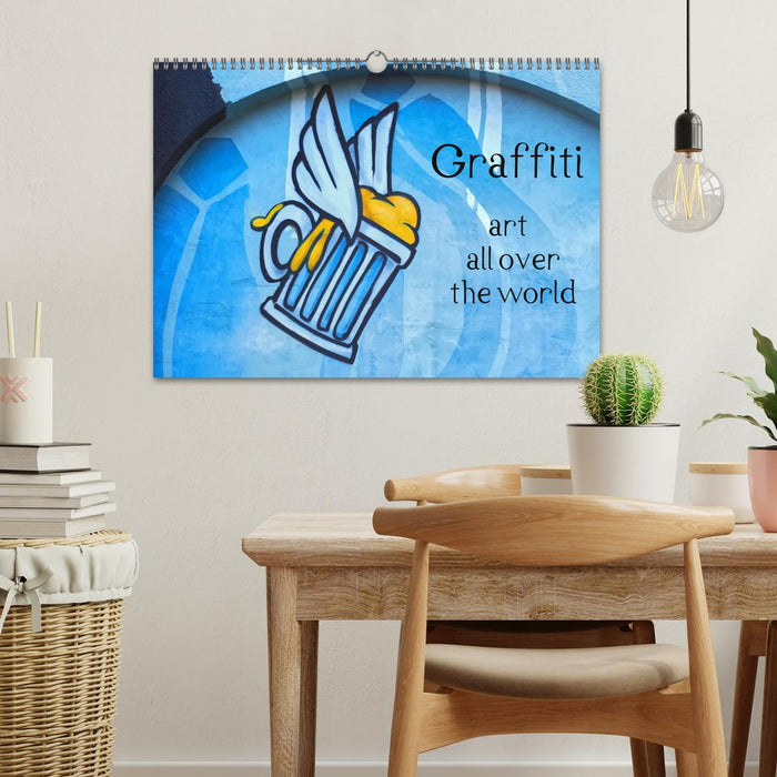 Graffiti art all over the world (CALVENDO Monthly Calendar 2026)
