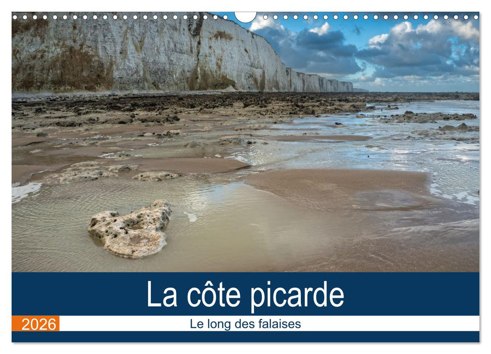 La côte picarde Le long des falaises (CALVENDO Calendrier mensuel 2026)