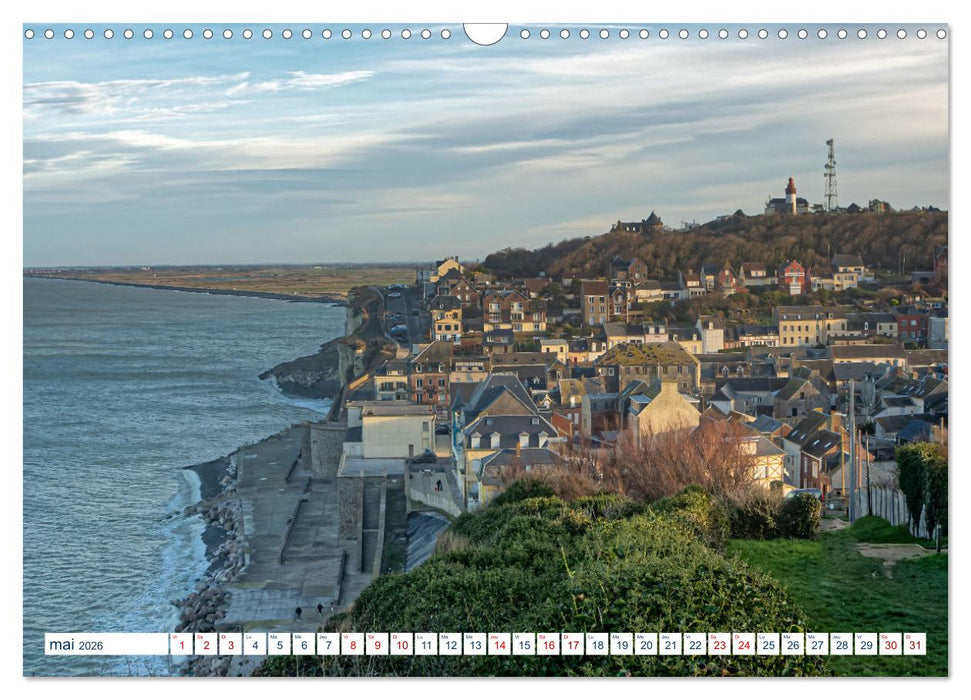 La côte picarde Le long des falaises (CALVENDO Calendrier mensuel 2026)