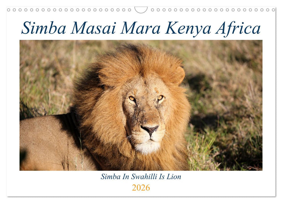 Simba Masai Mara Kenya Africa (CALVENDO Monthly Calendar 2026)