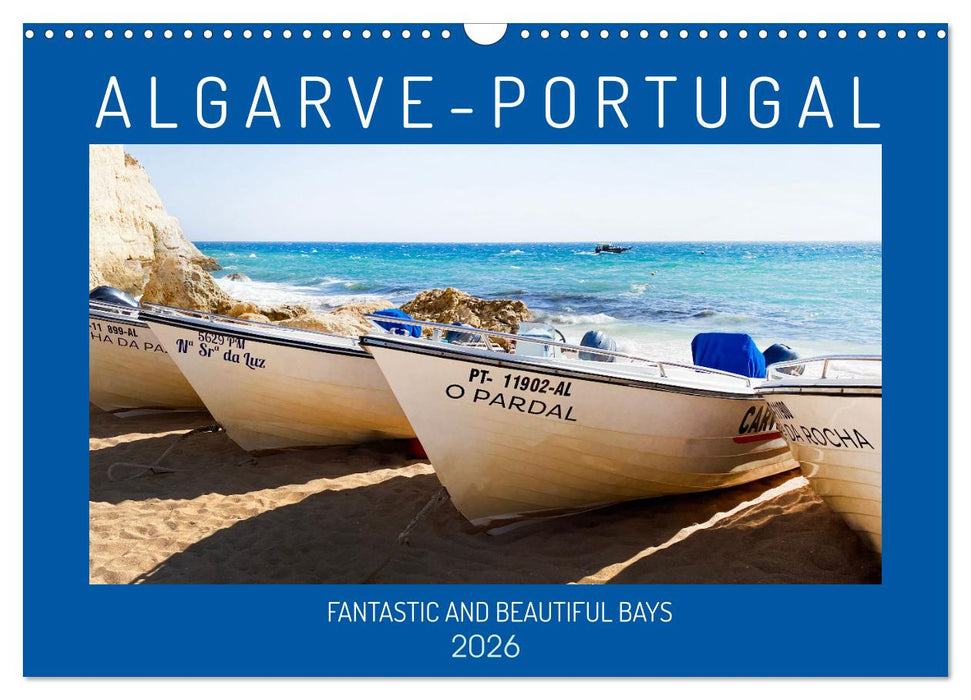 ALGARVE PORTUGAL FANTASTIC AND BEAUTIFUL BAYS (CALVENDO Monthly Calendar 2026)