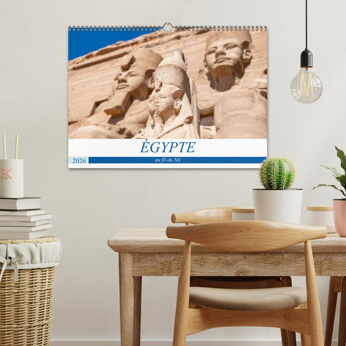 Égypte, sur les rives du Nil (CALVENDO Calendrier mensuel 2026)