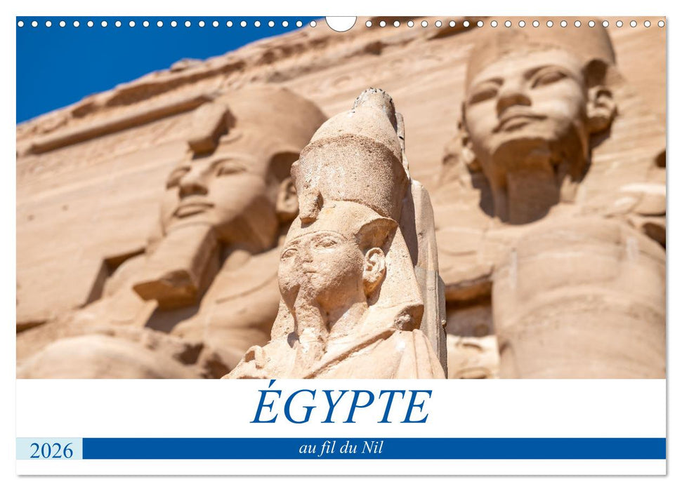 Égypte, sur les rives du Nil (CALVENDO Calendrier mensuel 2026)