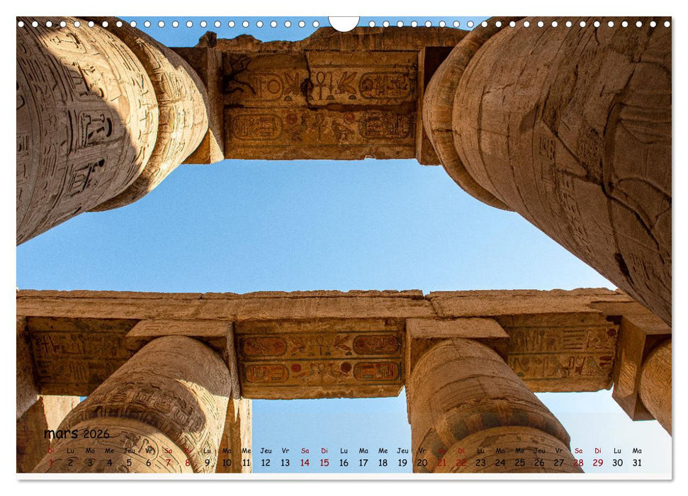 Égypte, sur les rives du Nil (CALVENDO Calendrier mensuel 2026)