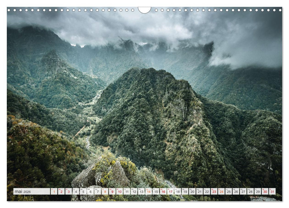 Madère - Paradis dans l’Atlantique (CALVENDO Calendrier mensuel 2026)
