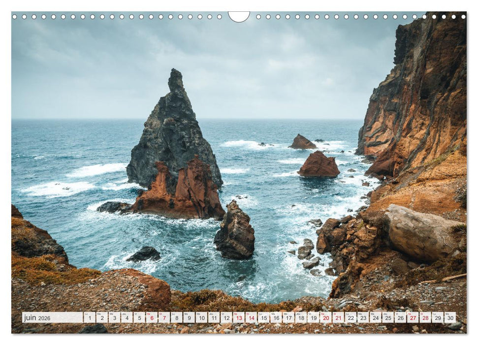 Madère - Paradis dans l’Atlantique (CALVENDO Calendrier mensuel 2026)