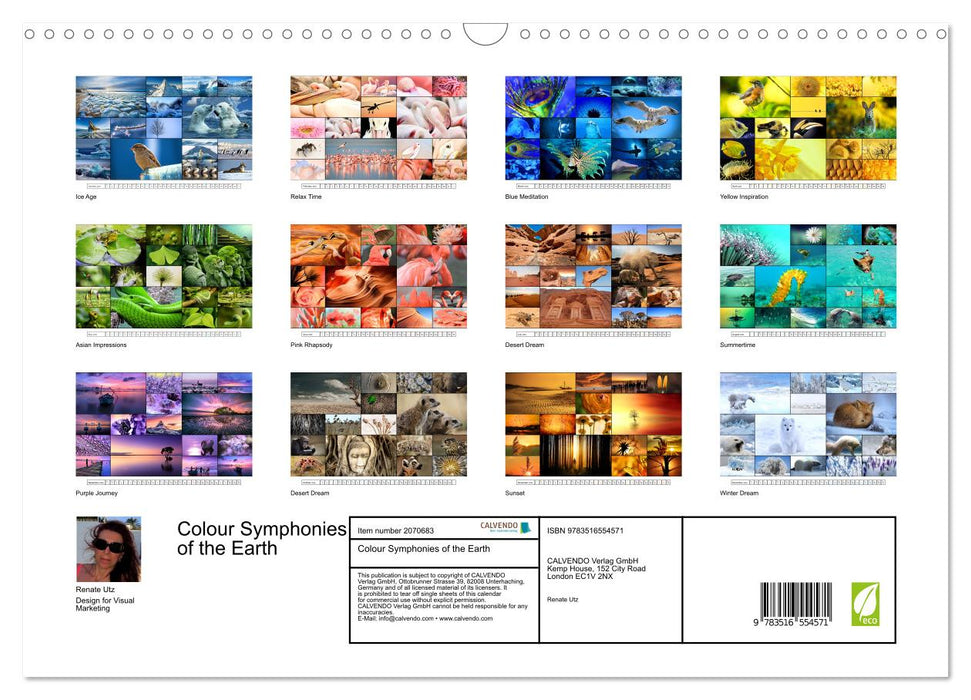 Colour Symphonies of the Earth (CALVENDO Monthly Calendar 2026)