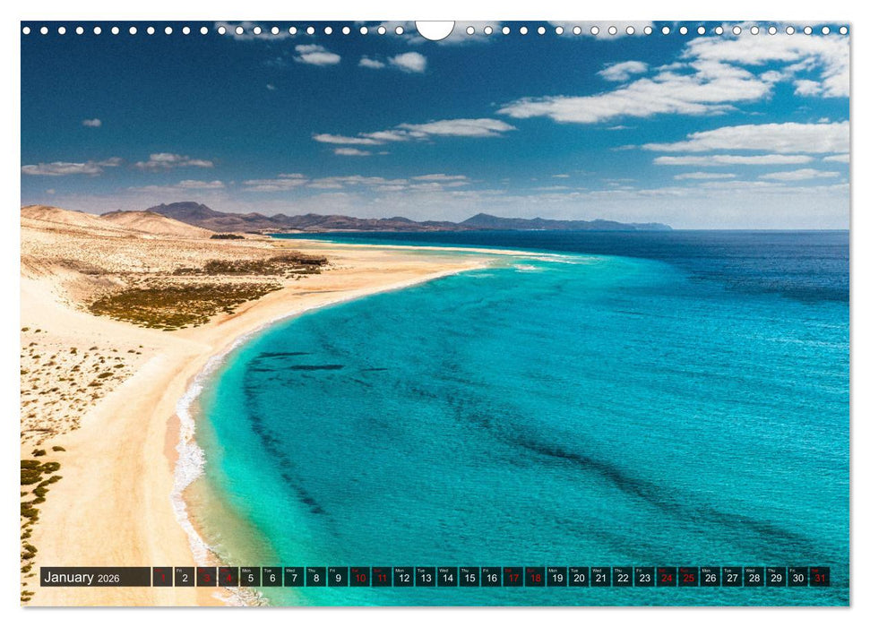 The canary islands Tenerife, Gran Canaria und Fuerteventura (CALVENDO Monthly Calendar 2026)