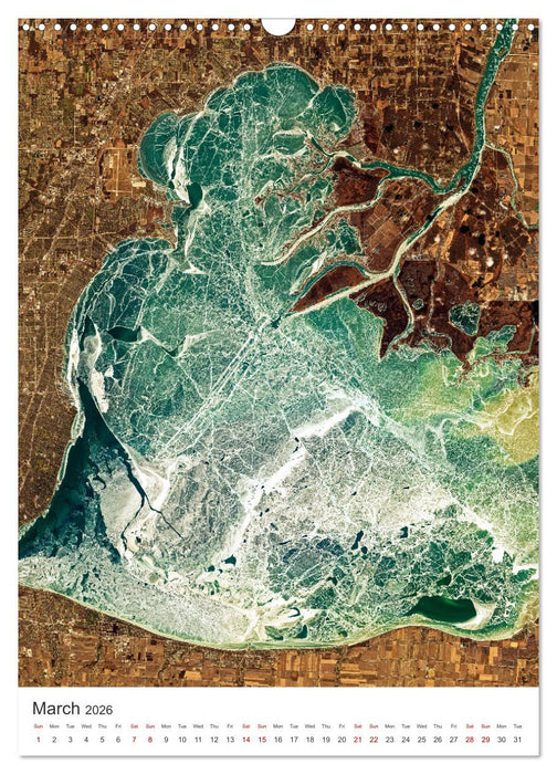 Earth from Space (CALVENDO Monthly Calendar 2026)