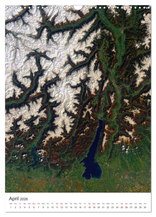 Earth from Space (CALVENDO Monthly Calendar 2026)