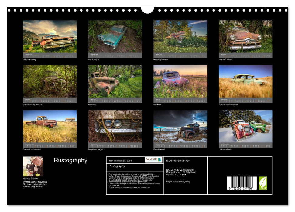 Rustography (CALVENDO Monthly Calendar 2026)
