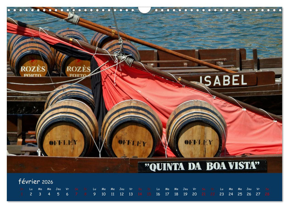 Porto - ville colorée sur le Douro (CALVENDO Calendrier mensuel 2026)
