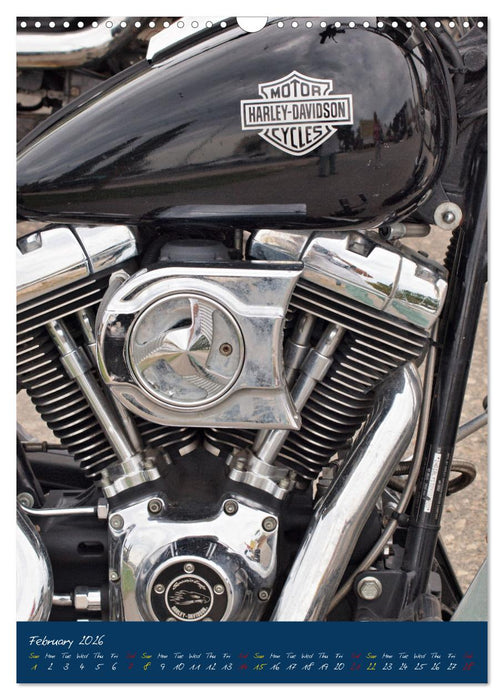 Harley Davidson in Details (CALVENDO Monthly Calendar 2026)