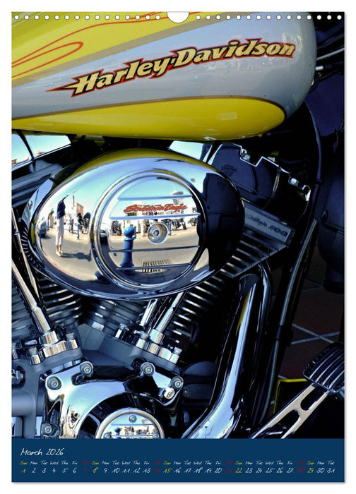 Harley Davidson in Details (CALVENDO Monthly Calendar 2026)