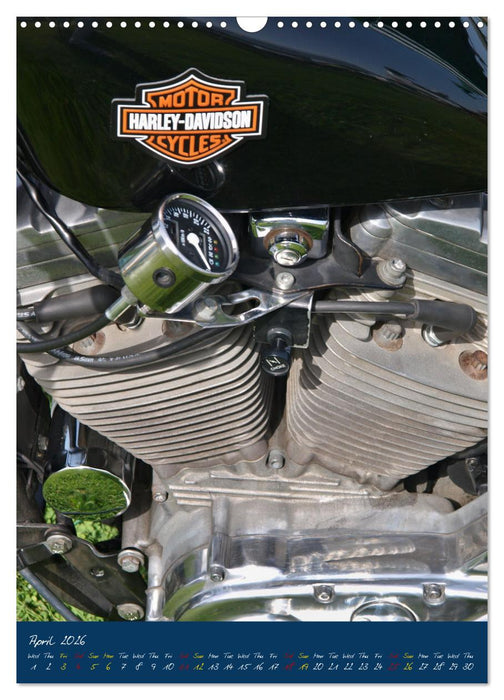 Harley Davidson in Details (CALVENDO Monthly Calendar 2026)