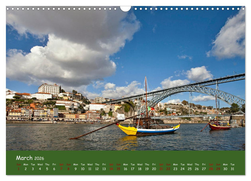 Colorful Porto (CALVENDO Monthly Calendar 2026)