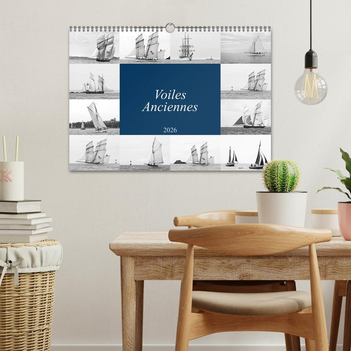 Voiles anciennes (CALVENDO Calendrier mensuel 2026)