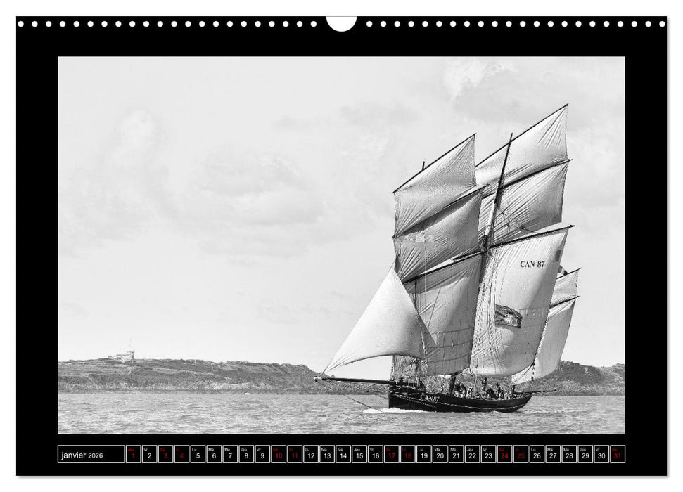 Voiles anciennes (CALVENDO Calendrier mensuel 2026)
