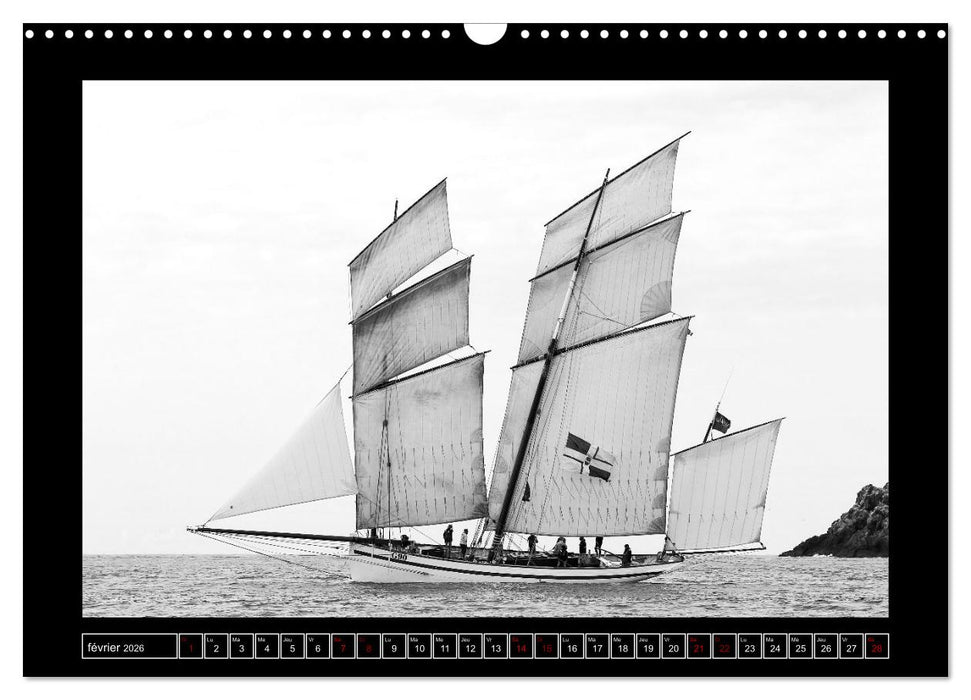 Voiles anciennes (CALVENDO Calendrier mensuel 2026)