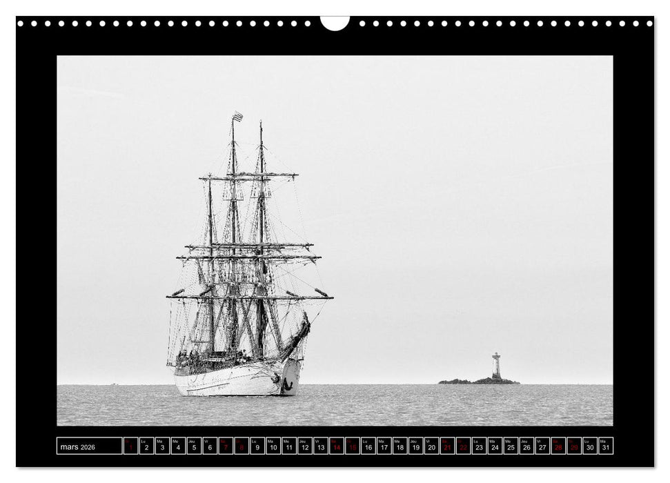 Voiles anciennes (CALVENDO Calendrier mensuel 2026)