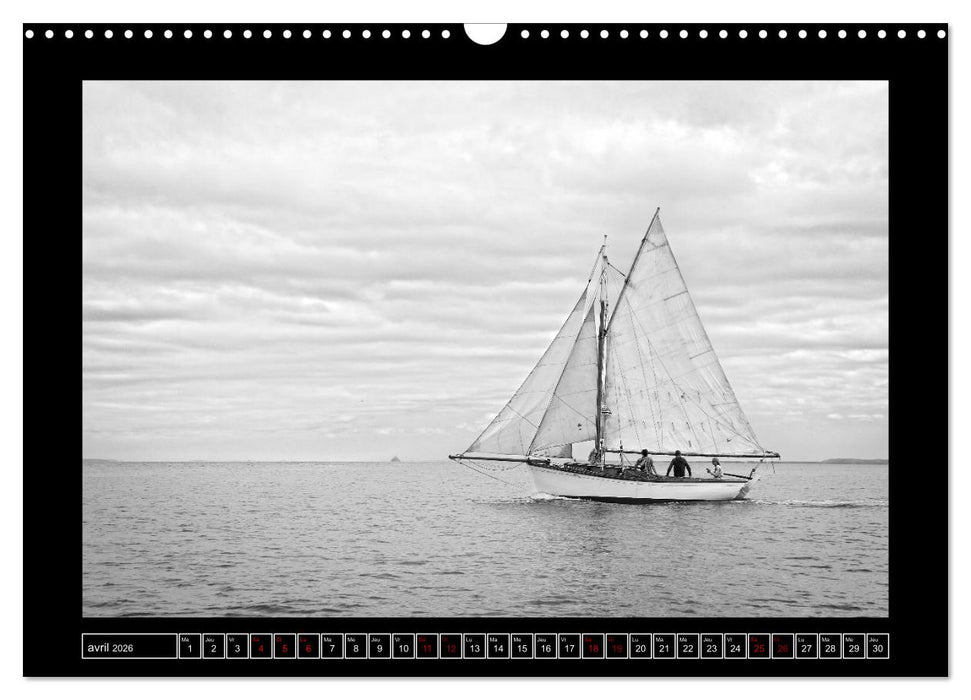 Voiles anciennes (CALVENDO Calendrier mensuel 2026)