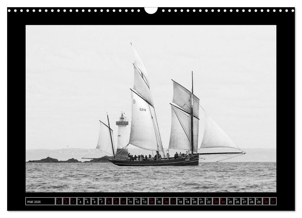 Voiles anciennes (CALVENDO Calendrier mensuel 2026)
