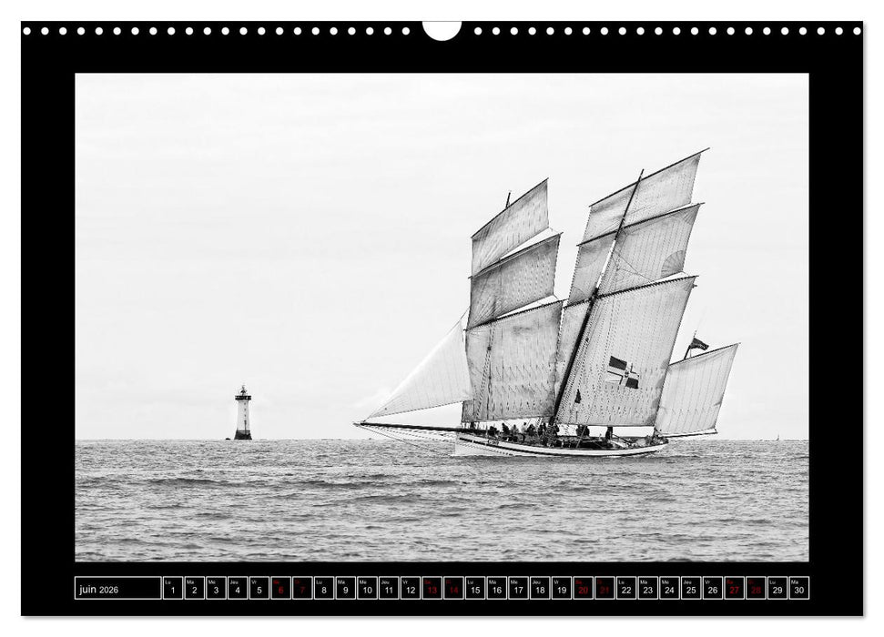 Voiles anciennes (CALVENDO Calendrier mensuel 2026)