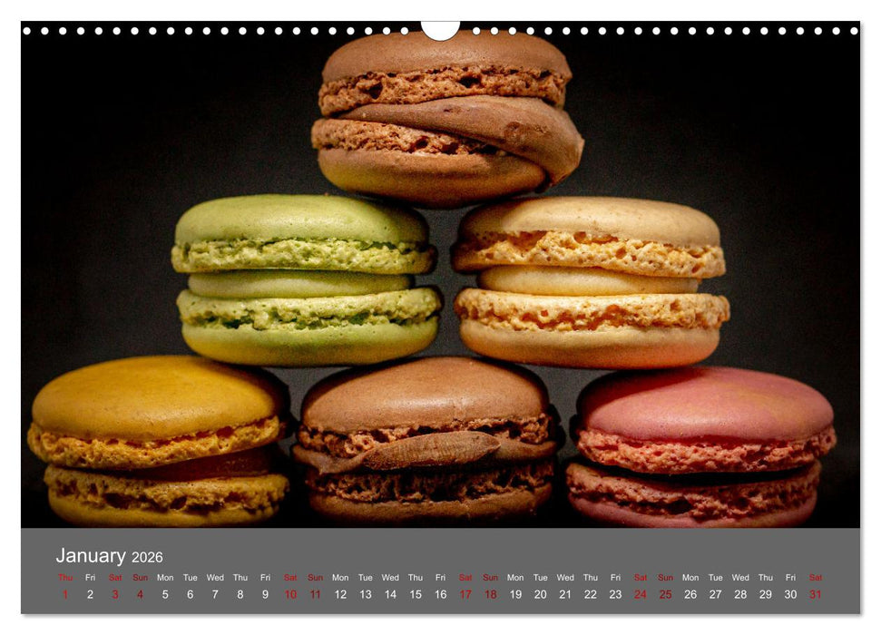 Macarons - the sweetest thing (CALVENDO Monthly Calendar 2026)