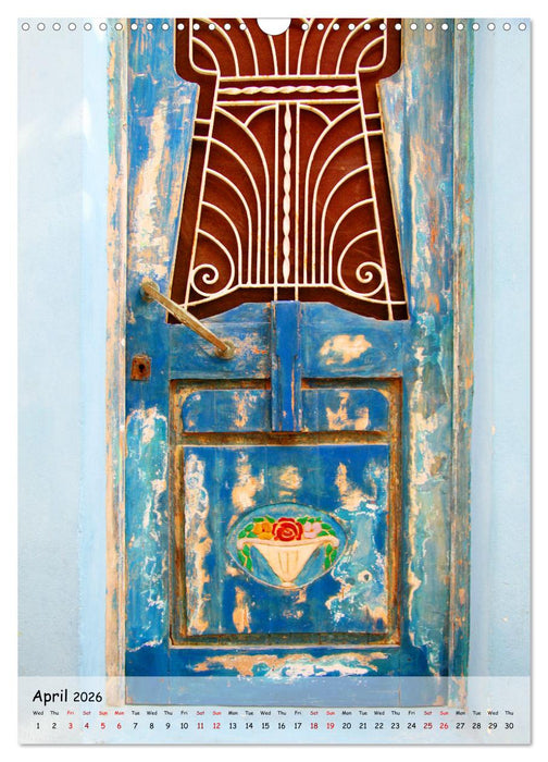 Greek Doors (CALVENDO Monthly Calendar 2026)