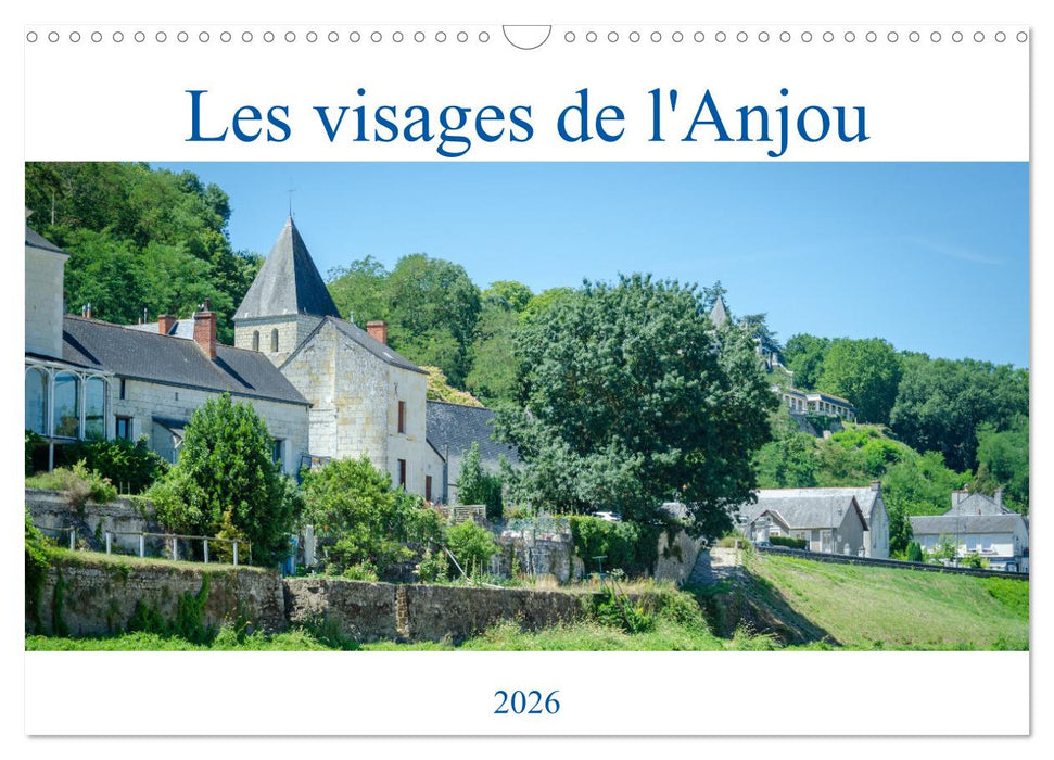 Les visages de l'Anjou (CALVENDO Calendrier mensuel 2026)