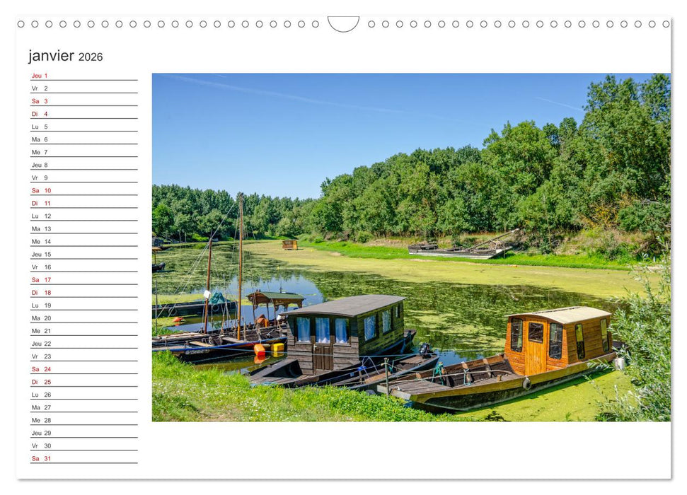Les visages de l'Anjou (CALVENDO Calendrier mensuel 2026)
