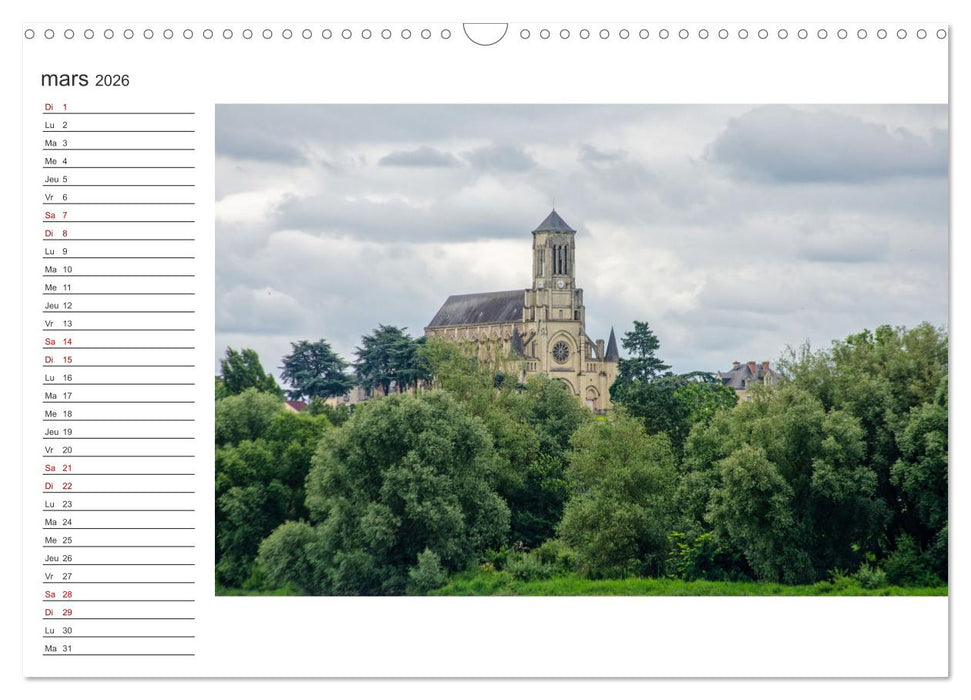 Les visages de l'Anjou (CALVENDO Calendrier mensuel 2026)