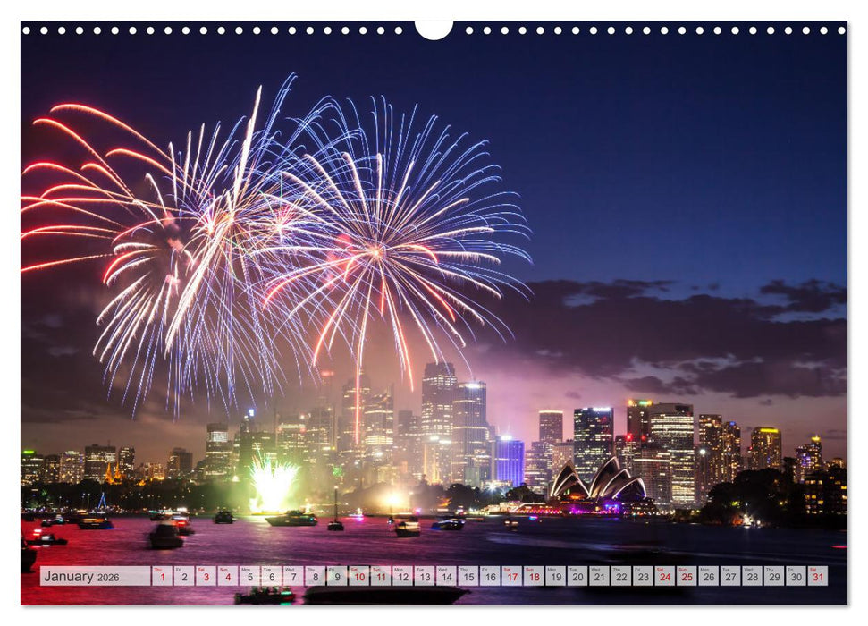 World Cities - Iconic skylines and sights (CALVENDO Monthly Calendar 2026)