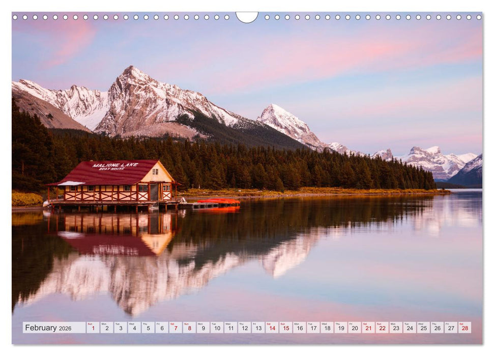 Canada - Landscapes from Banff and Jasper National parks (CALVENDO Monthly Calendar 2026)
