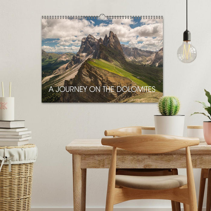 A JOURNEY ON THE DOLOMITES (CALVENDO Monthly Calendar 2026)