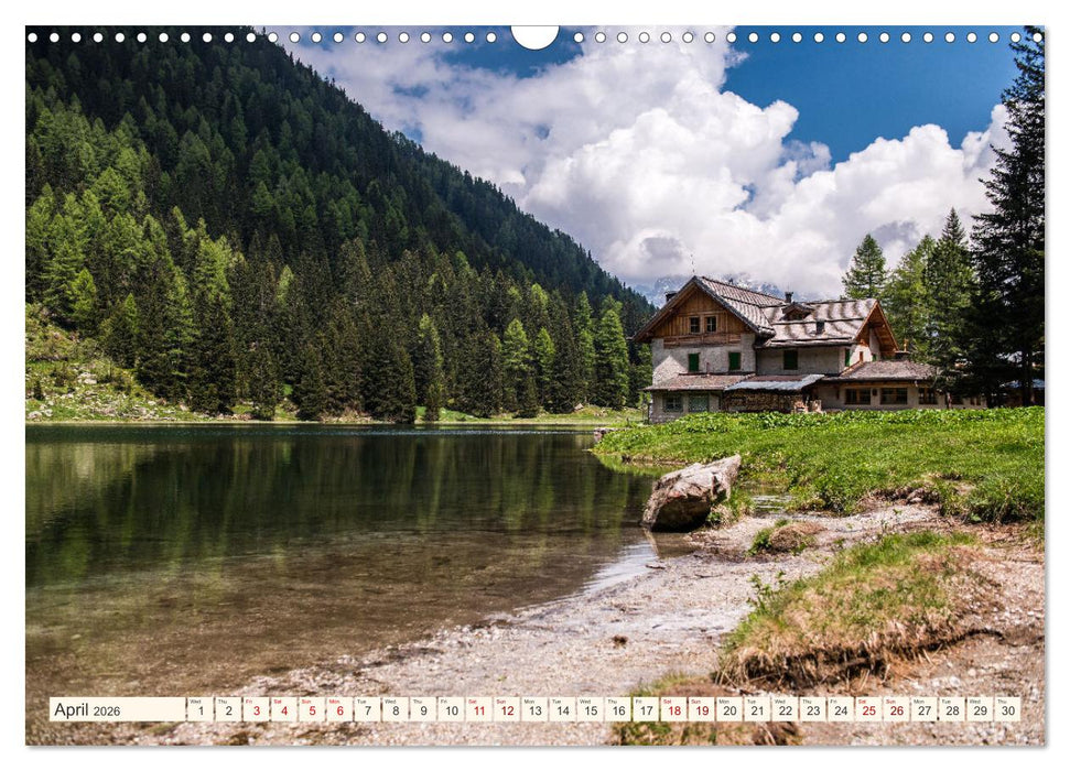 A JOURNEY ON THE DOLOMITES (CALVENDO Monthly Calendar 2026)